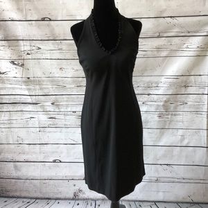 Amanda Smith black halter dress size 8P